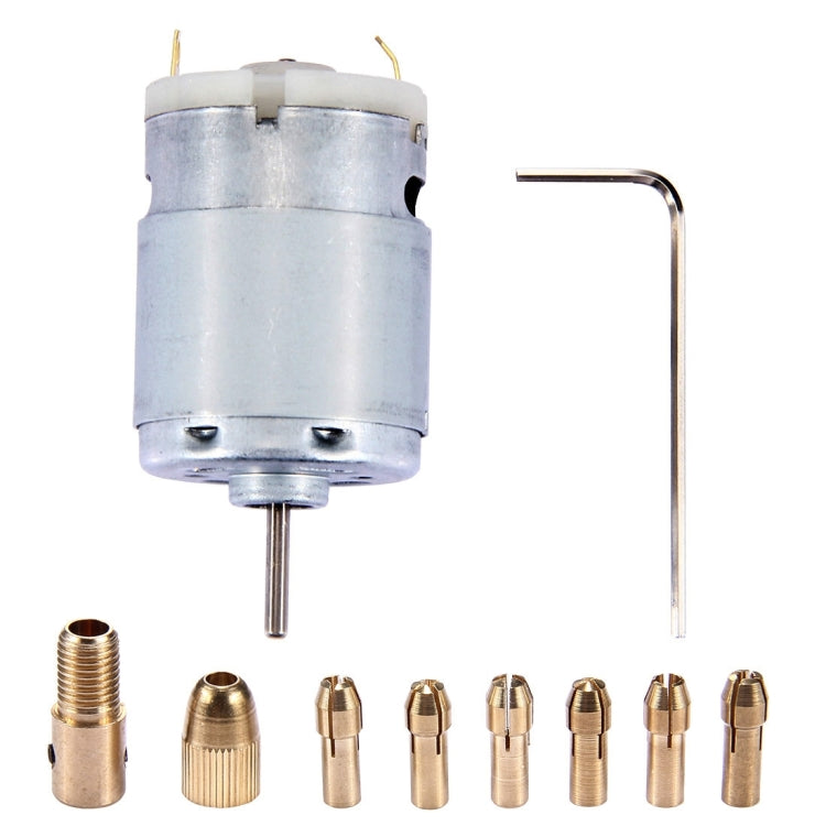 Mini DIY Electric Grinder Set, DC 12V(Silver)