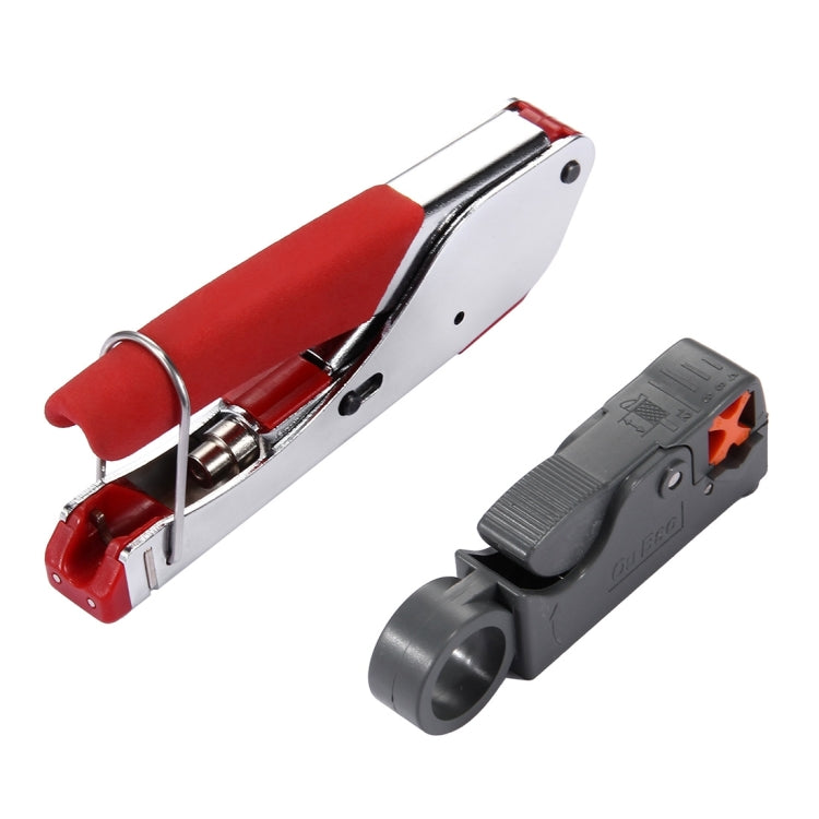 WLXY 518A Crimping Pliers Wire Stripper Repair Hand Tool Set for RG59 / RG6 Coaxial Cable