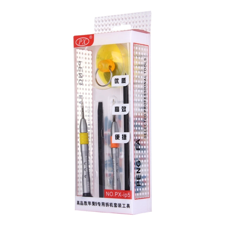 NO.PX-ip5 6 in 1 Professional Screwdriver Repair Open Tool Kit for iPhone 5