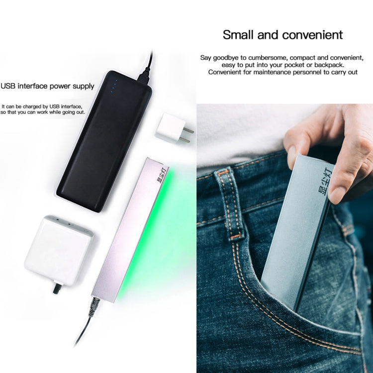 Show Dust Lamp LCD screen Repair Dust Lamp Fingerprint Scratch Screen Changer Dust Display Lamp For Phone Mobile Green LED