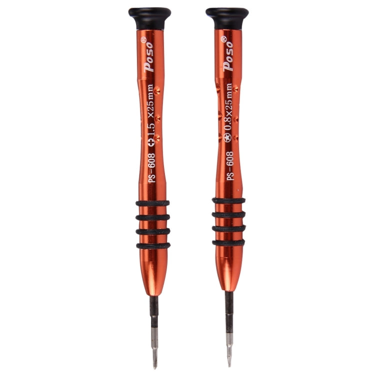 Poso PS-106 8 in 1 Screwdriver Repair Open Tool Kit for iPhone 6 / SE / 5s & 5c & 5 / 4s & 4