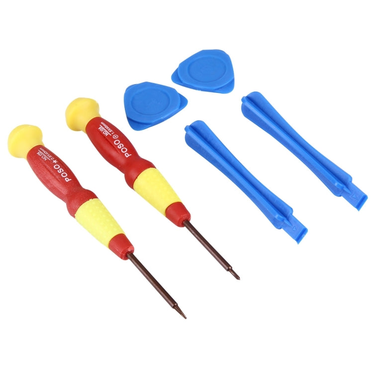 Poso PS-105 6 in 1 Screwdriver Repair Open Tool Kit for iPhone 6 / SE / 5s & 5c & 5 / 4s & 4