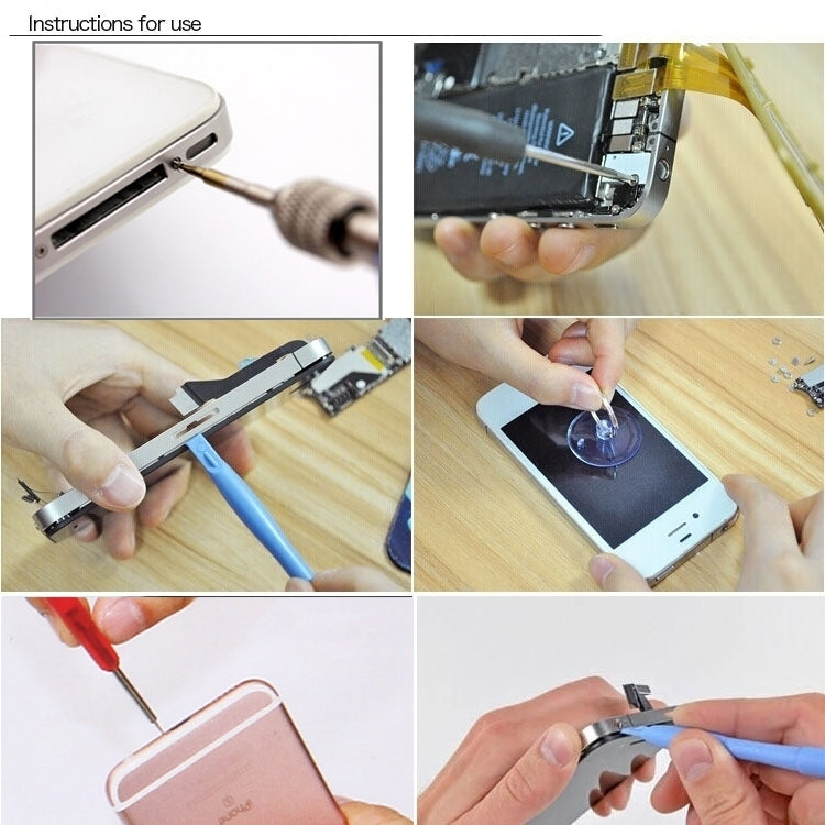 Poso PS-105 6 in 1 Screwdriver Repair Open Tool Kit for iPhone 6 / SE / 5s & 5c & 5 / 4s & 4