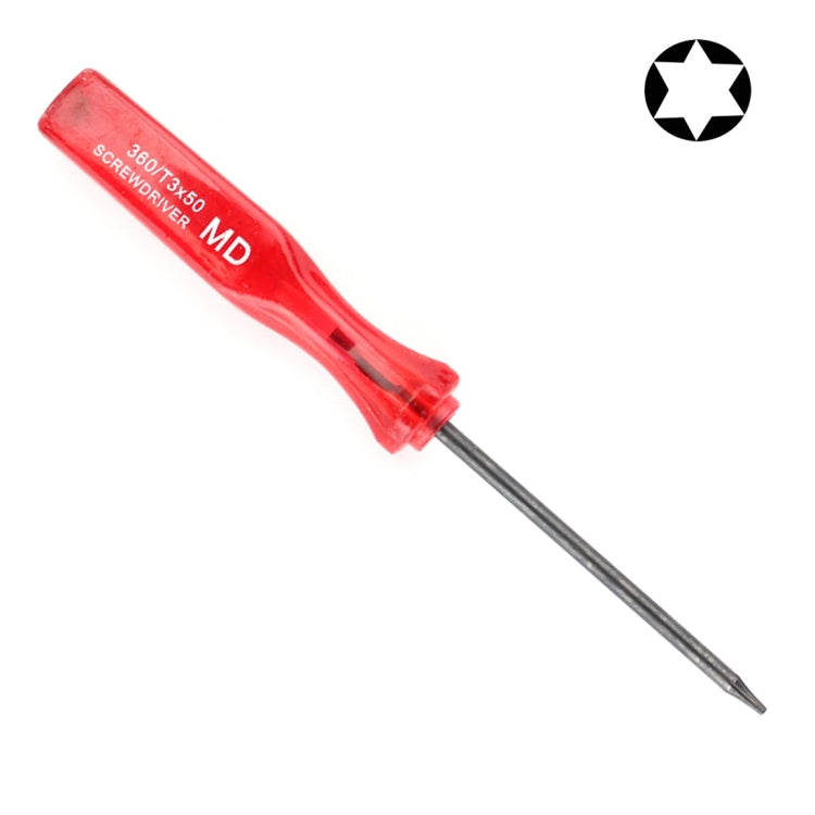 Professional Repair Tool Open Tool T3 50mm Hex Tip Socket Screwdriver(Red)