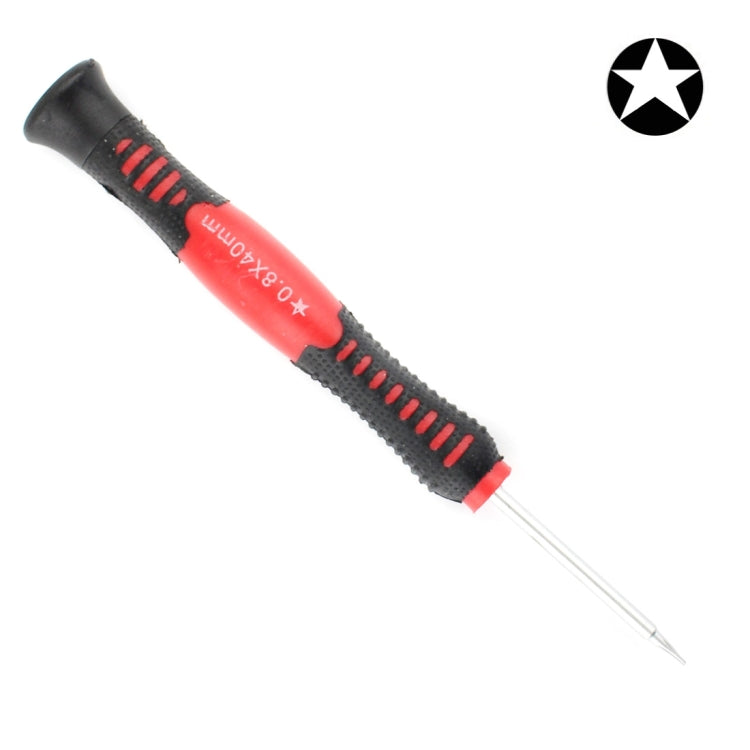 Professional Repair Tool Open Tool 0.8 x 40mm Pentacle Tip Socket Screwdriver