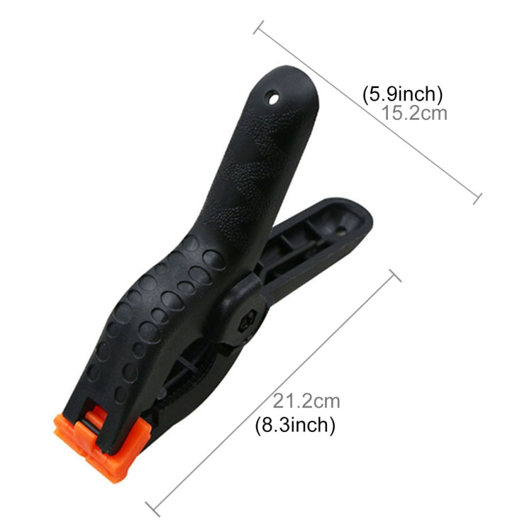 5 PCS Woodworking Photo Studio Photography Backdrop Nylon Clip Support Spring Clamp, Length: 212mm