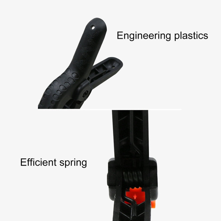 5 PCS Woodworking Photo Studio Photography Backdrop Nylon Clip Support Spring Clamp, Length: 212mm