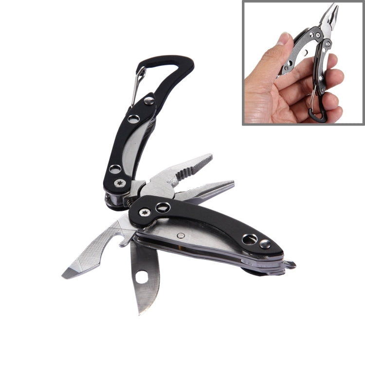 5 in 1 Multi Function Foldable Portable Plier Tool (Black)