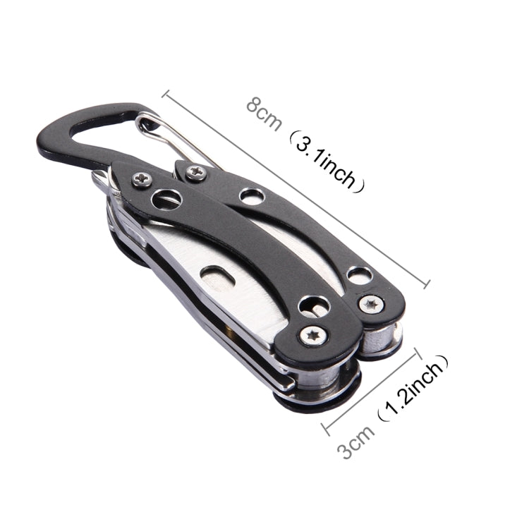 5 in 1 Multi Function Foldable Portable Plier Tool (Black)