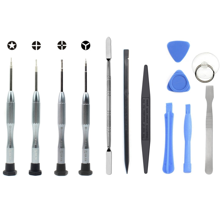JF-8132 13 in 1 Metal + Plastic Disassemble Repair Tool Kit