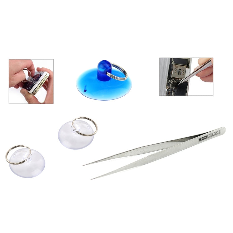 JF-8133 15 in 1 Metal + Plastic iPhone Dedicated Disassemble Repair Tool Kit