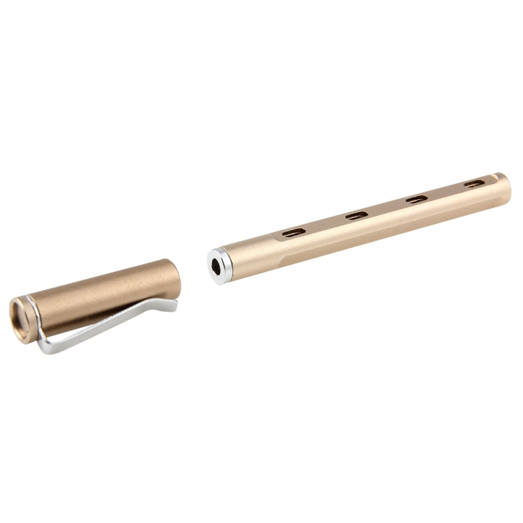 NO.10010 Pen Style 6 in 1 Metal Multifunction Screwdriver Set for iPhone 6s & 6s Plus / 4 & 4S / 5 & 5S & 5C, etc., Precision Package(Gold)