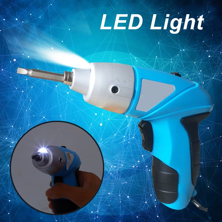 3.6V Electric Household Mini Screwdriver Drill Riveting Adapter Tool with LED Light