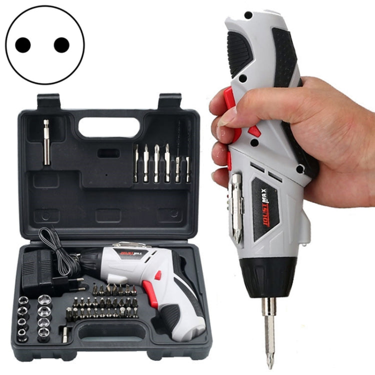 4.8V Multi-functional Household Electric Screwdriver Electric Drill Electric Screwdriver Set EU Plug
