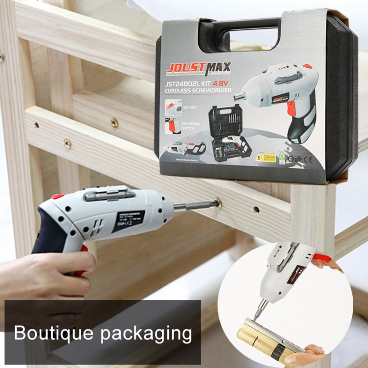 4.8V Multi-functional Household Electric Screwdriver Electric Drill Electric Screwdriver Set EU Plug