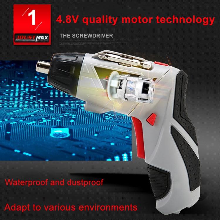 4.8V Multi-functional Household Electric Screwdriver Electric Drill Electric Screwdriver Set EU Plug