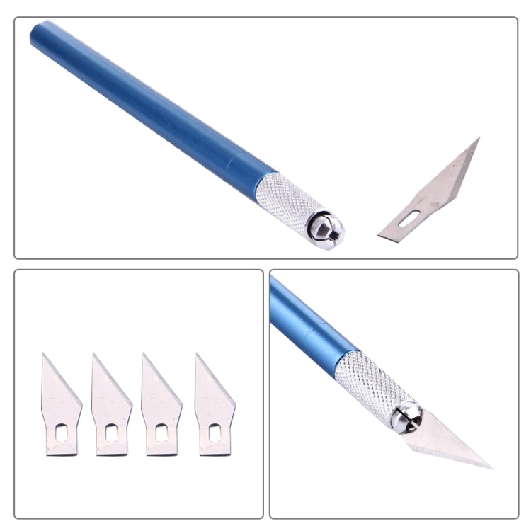 WLXY-9309 Metal Carving Knife Professional Mobile Phone Repair Tool with 6 Blades