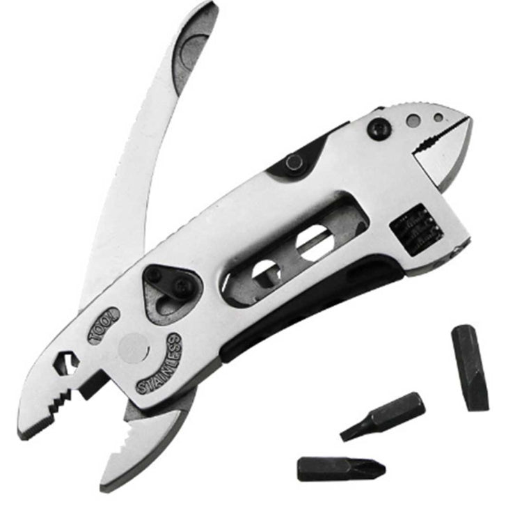Multifunctional Pliers For Outdoor Camping Adjustable Wrench Jaw Screwdriver Pliers Knife Portable Multi Tool