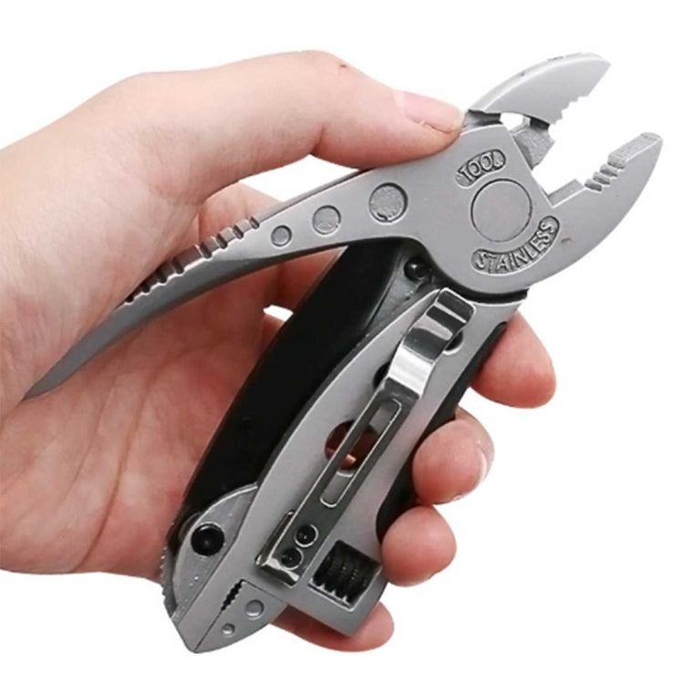 Multifunctional Pliers For Outdoor Camping Adjustable Wrench Jaw Screwdriver Pliers Knife Portable Multi Tool
