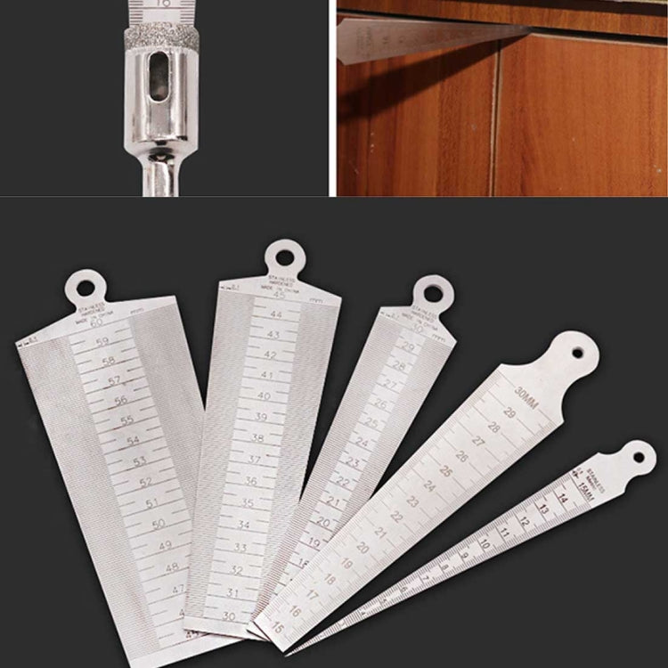 Wedge Feeler Gap 45-60mm Stainless Steel Ruler Inspection Taper Gauge Metric Imperial Measure Tool