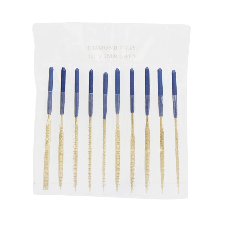 JF-170407 10 in 1 3x140mm Gold Plating Files Group Tool Set(Gold)