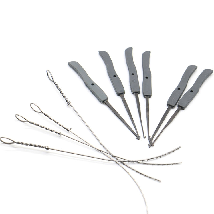 17 in 1 Locksmith Tools Practice Transparent Lock Kit, Random Color Delivery