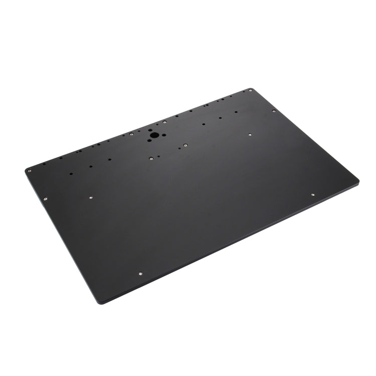 Maintenance Platform Anti-static Anti-slip High Temperature Heat-resistant Repair Insulation Pad Aluminum Alloy Mats with Component Section, Size: 46.8 x 31.8cm (Black)