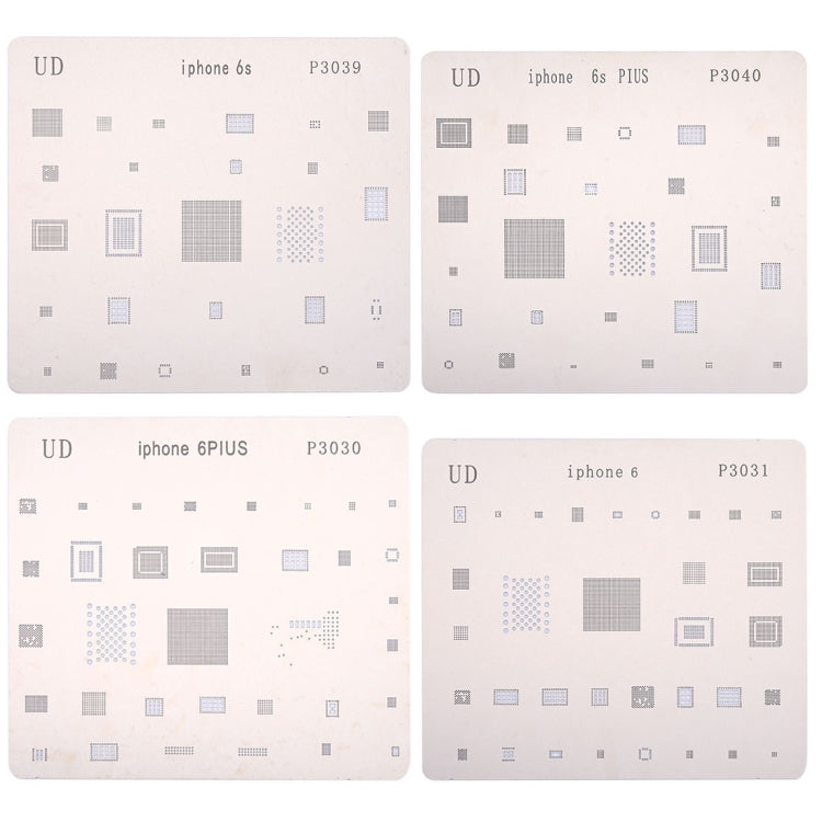 13 in 1 Mobile Phone Rework Repair BGA Reballing Stencils for iPhone
