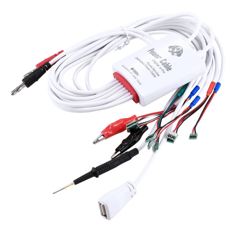 W103+ USB Port Service Dedicated Power Cable for iPhone X & 8 Plus & 8 & 7 Plus & 6s Plus & 6s & 6 Plus & 6 & 5C & 5SE & 5S & 5 & 4S & 4