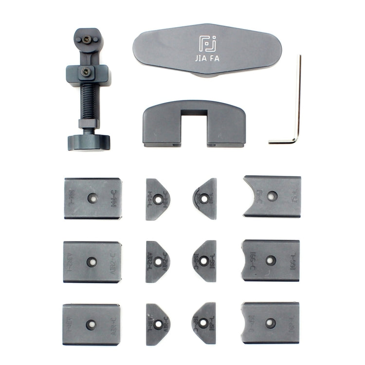 JIAFA JF-866 16 in 1 Aluminium Alloy Back Cover Correction Repair Tool Set for iPhone / iPad(Grey)