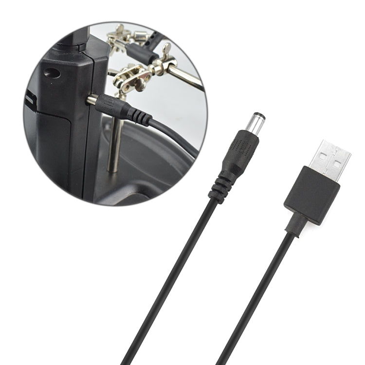 TE-802 16 SMD LEDs Magnifier Soldering Helping Hand Desktop Magnifying Glass Welding Repair Auxiliary Tool