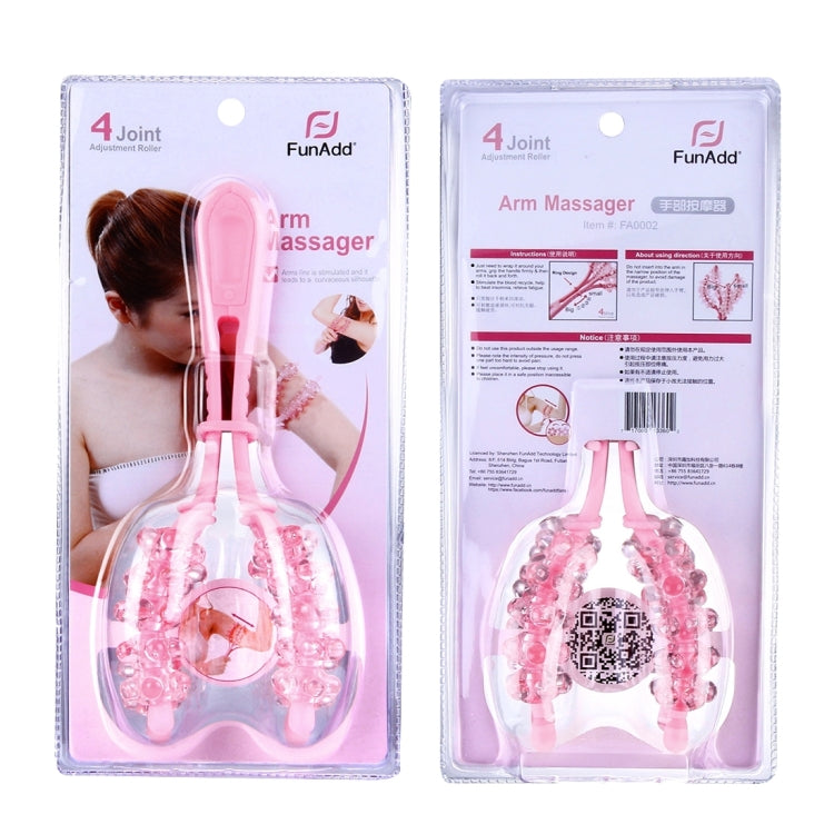 FunAdd Dual Layers Y Shape 4-joint Adjustment Arms Crystal Roller Massager