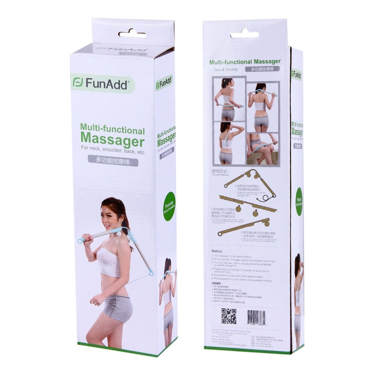 FunAdd Multi-Functional Full Body Neck Shoulder Waist Back Leg Roller Ball Massager Stick, Random Color Delivery