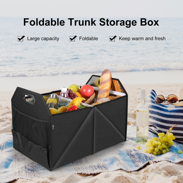 FunAdd Foldable Storage Fresh Box Vehicle Trunk Organizer Bag Transportation Fresh-keeping Box  - Black