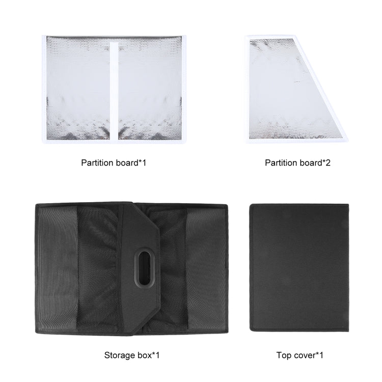 FunAdd Foldable Storage Fresh Box Vehicle Trunk Organizer Bag Transportation Fresh-keeping Box  - Black