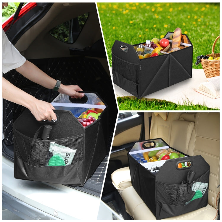 FunAdd Foldable Storage Fresh Box Vehicle Trunk Organizer Bag Transportation Fresh-keeping Box  - Black