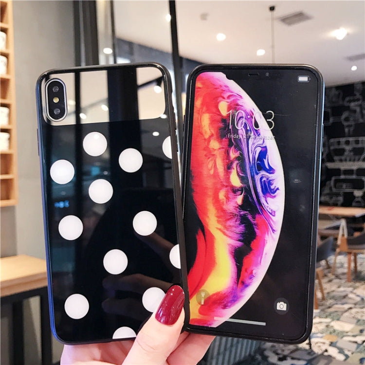 For iPhone XR Glass Protective Case