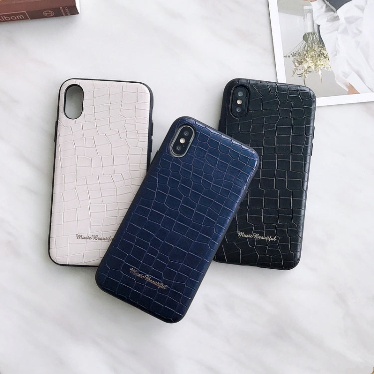For iPhone XS Max Leather Protective Case