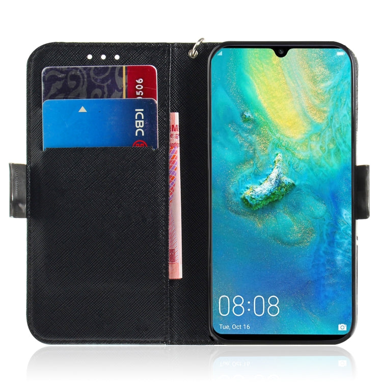 3D Coloured Drawing Horizontal Flip Leather Case with Holder & Card Slots & Wallet For Huawei Mate 20 X