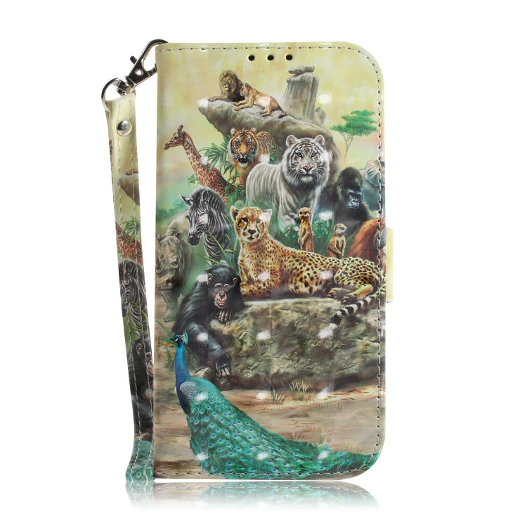 3D Coloured Drawing Horizontal Flip Leather Case with Holder & Card Slots & Wallet For Redmi Note 7