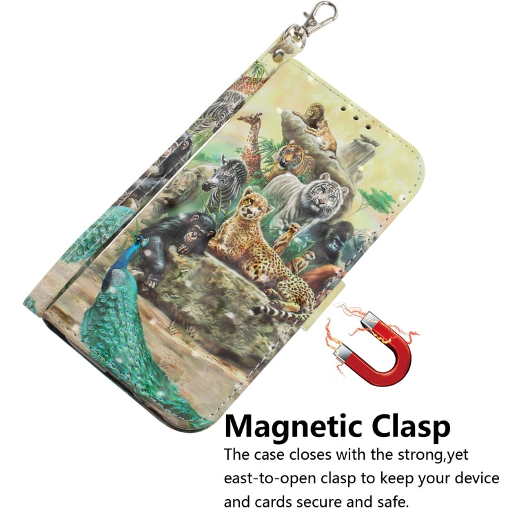 3D Coloured Drawing Horizontal Flip Leather Case with Holder & Card Slots & Wallet For Redmi Note 7