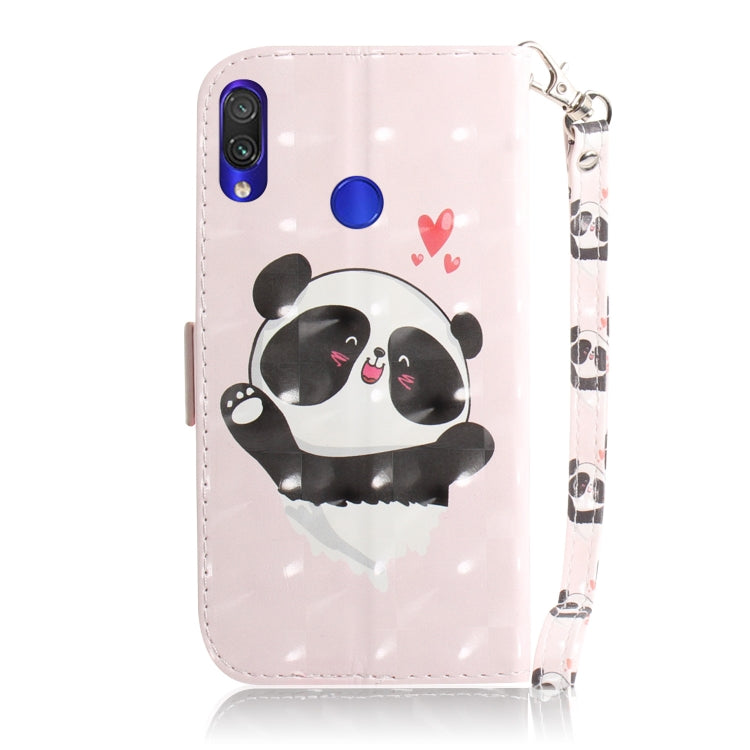 3D Coloured Drawing Horizontal Flip Leather Case with Holder & Card Slots & Wallet For Redmi Note 7