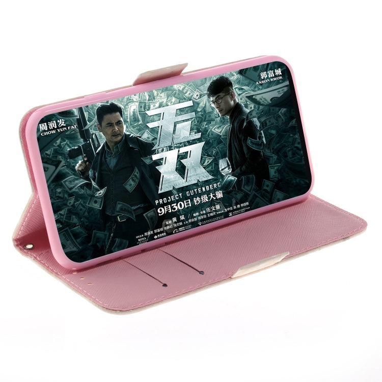 3D Coloured Drawing Horizontal Flip Leather Case with Holder & Card Slots & Wallet For Redmi Note 7