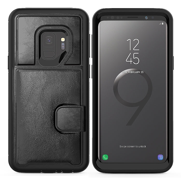 Leather Protective Case with Holder & Card Slot For Galaxy S9
