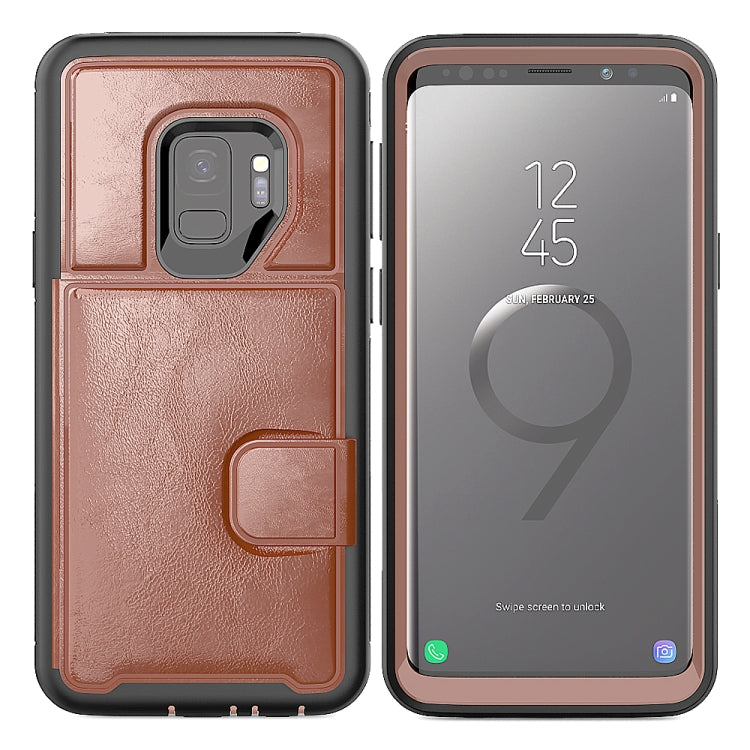 Leather Protective Case with Holder & Card Slot For Galaxy S9