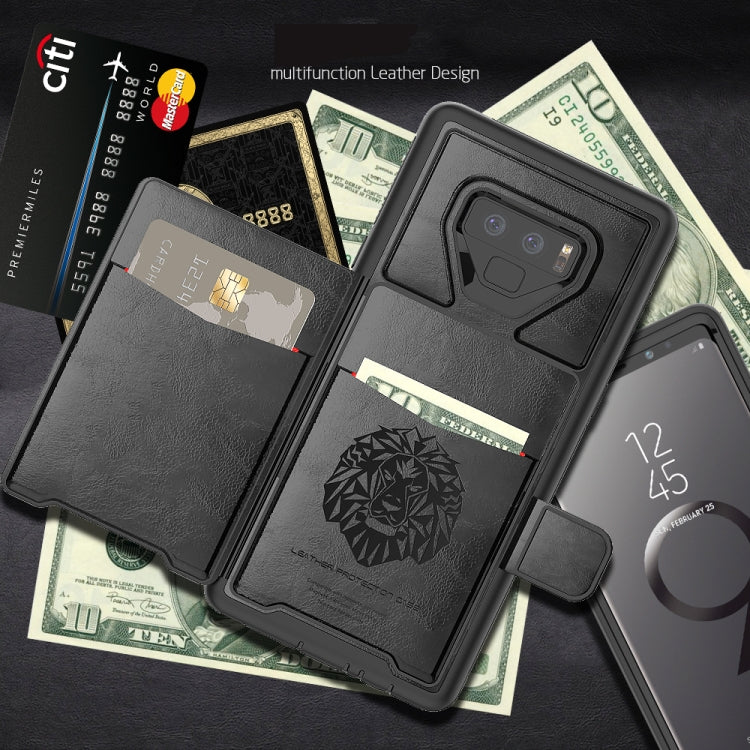 Leather Protective Case with Holder & Card Slot For Galaxy Note9