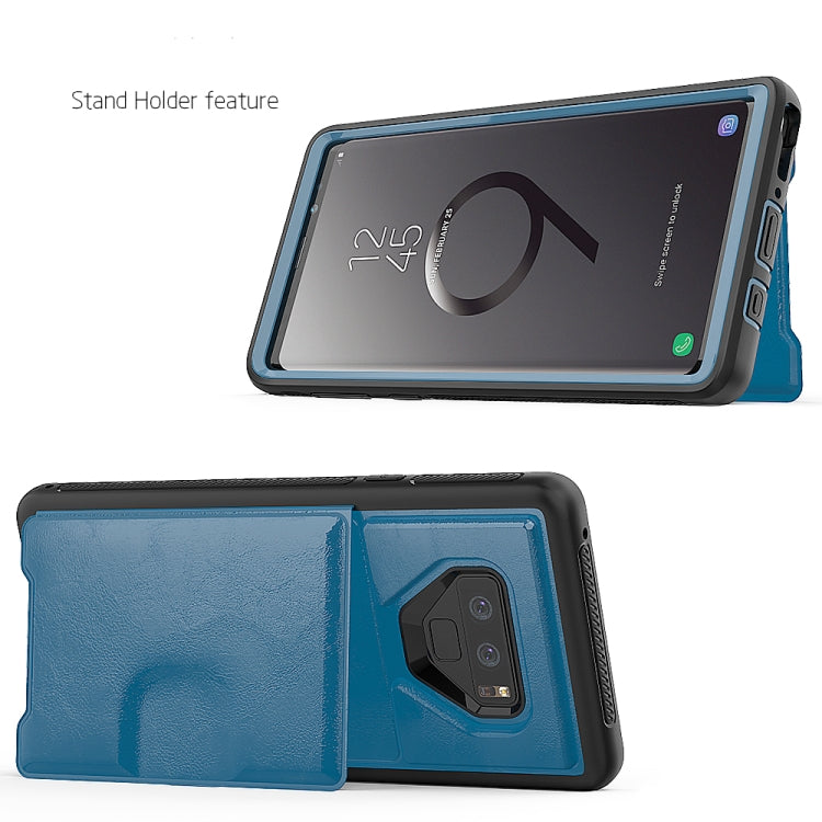 Leather Protective Case with Holder & Card Slot For Galaxy Note9