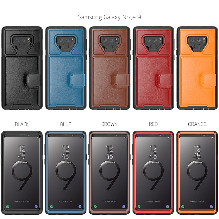 Leather Protective Case with Holder & Card Slot For Galaxy Note9