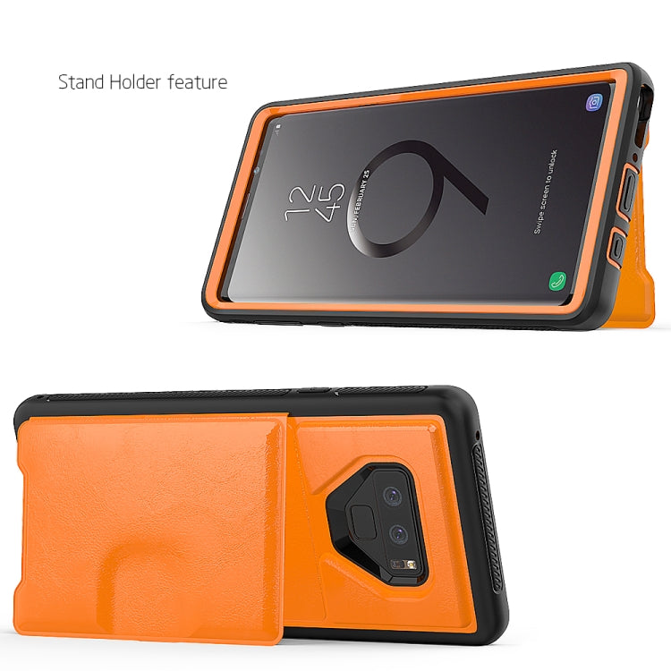 Leather Protective Case with Holder & Card Slot For Galaxy Note9