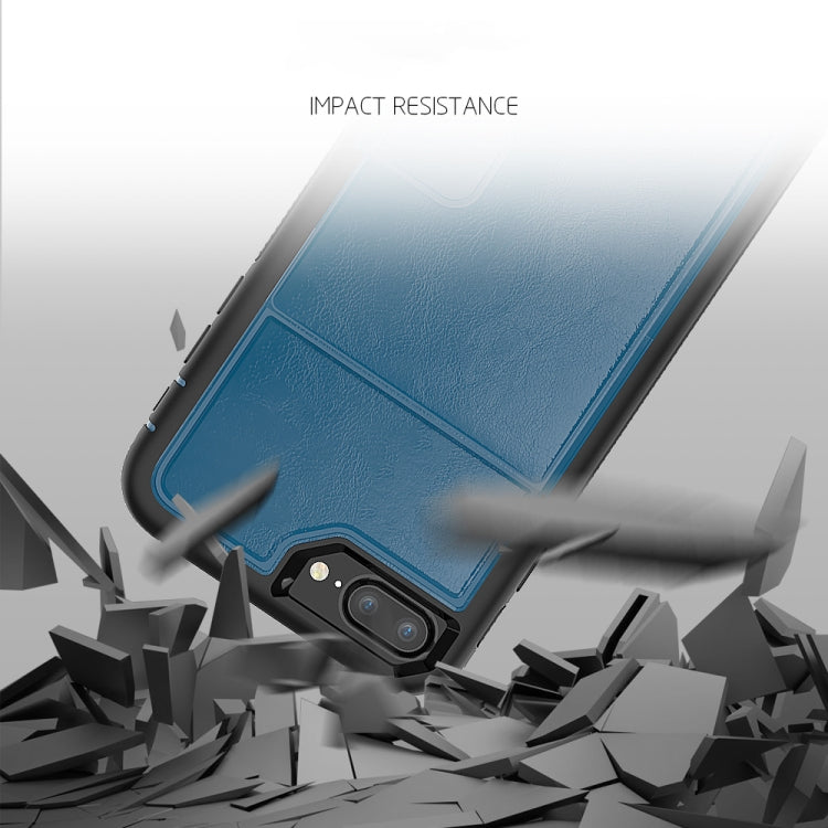 Leather Protective Case with Holder & Card Slot For iPhone 8 Plus & 7 Plus